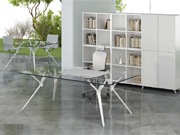Glass Executive Desk CG-louis-10